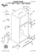 CABINET, LITERATURE Diagram and Parts List for GR2SHKXKS01  Whirlpool Refrigerator