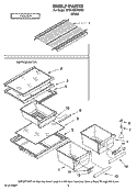 SHELF PARTS, OPTIONAL PARTS (NOT INCLUDED) Diagram and Parts List for MTB1452VRW00  Whirlpool Refrigerator