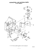 MAGNETRON AND AIRFLOW Diagram and Parts List for MW8550XS2  Whirlpool Microwave