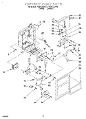 DISPENSER FRONT Diagram and Parts List for TS22AQXEN10  Whirlpool Refrigerator