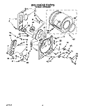 SECTION Diagram and Parts List for LGR3424AW0  Whirlpool Dryer