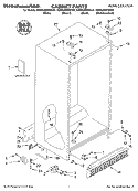 CABINET PARTS Diagram and Parts List for KSRA25KKSS01  KitchenAid Refrigerator