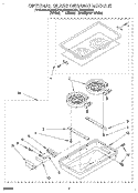 OPTIONAL GLASS CERAMIC MODULE Diagram and Parts List for RC8900XXW0  Whirlpool Cooktop