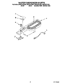 WATER DISPENSER PARTS, OPTIONAL PARTS Diagram and Parts List for GR9FHTXVL00  Whirlpool Refrigerator