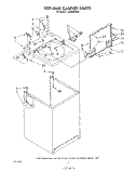 TOP AND CABINET , LITERATURE AND OPTIONAL Diagram and Parts List for LA3400XSW0  Whirlpool Washer