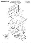 COOKTOP Diagram and Parts List for KERC607EAL5  KitchenAid Range