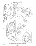 BULKHEAD Diagram and Parts List for LG7081XSW0  Whirlpool Dryer