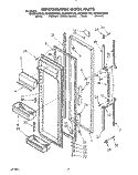 REFRIGERATOR DOOR Diagram and Parts List for ED25DWXTW03  Whirlpool Refrigerator