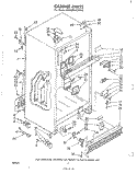 CABINET Diagram and Parts List for ET22MK1LWR0  Whirlpool Refrigerator