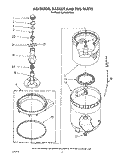 AGITATOR, BASKET AND TUB Diagram and Parts List for GLA5580XSG4  Whirlpool Washer
