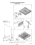 DISHRACK AND PANEL Diagram and Parts List for DU8570XT1  Whirlpool Dishwasher