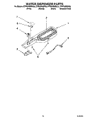 WATER DISPENSER PARTS, OPTIONAL PARTS Diagram and Parts List for KTRP22EMWH02  KitchenAid Refrigerator