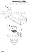 BLOWER UNIT PARTS, OPTIONAL PARTS Diagram and Parts List for KECD866RSS00  KitchenAid Cooktop