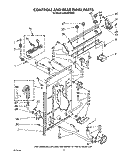 CONTROLS AND REAR PANEL Diagram and Parts List for LA8100XWW1  Whirlpool Washer