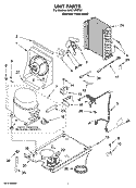 UNIT PARTS, OPTIONAL PARTS (NOT INCLUDED) Diagram and Parts List for KUIC15PRTS1  KitchenAid Ice Maker