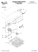 SECTION Diagram and Parts List for RH2624XJQ1  Whirlpool Range Hood
