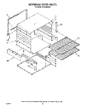 INTERNAL OVEN Diagram and Parts List for SF0100SRW8  Whirlpool Range