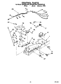 CONTROL PARTS Diagram and Parts List for ED5HHEXTL00  Whirlpool Refrigerator
