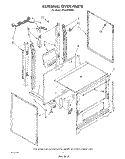 EXTERNAL OVEN Diagram and Parts List for SF314PSRW5  Whirlpool Range