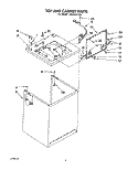 TOP AND CABINET, LIT/OPTIONAL Diagram and Parts List for LA9300XYN0  Whirlpool Washer