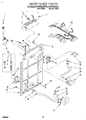 REAR PANEL Diagram and Parts List for KAWE665BAL0  KitchenAid Washer