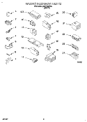 WIRING HARNESS Diagram and Parts List for LBR4132BW0  Whirlpool Washer