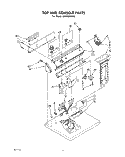 TOP AND CONSOLE, LIT/OPTIONAL Diagram and Parts List for LE5705XPW0  Whirlpool Dryer