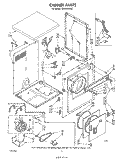 SECTION Diagram and Parts List for LE4900XSW0  Whirlpool Dryer