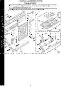 INSTALLATION Diagram and Parts List for ACQ294XD1  Whirlpool Air Conditioner