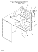 REFRIGERATOR DOOR Diagram and Parts List for TT18AKXGN00  Estate Refrigerator