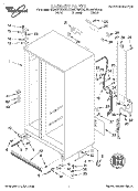 CABINET Diagram and Parts List for ED20DFXEN01  Whirlpool Refrigerator