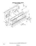 CONTROL PANEL Diagram and Parts List for RS660BXV0  Whirlpool Range