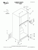 CABINET PARTS Diagram and Parts List for EWT8502A00  Whirlpool Refrigerator
