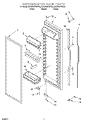 REFRIGERATOR DOOR Diagram and Parts List for KSRW25FHBT02  KitchenAid Refrigerator