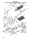 UNIT Diagram and Parts List for ET18NMYAN01  Whirlpool Refrigerator