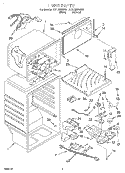 LINER Diagram and Parts List for ET21UMXGW01  Whirlpool Refrigerator