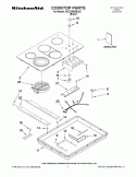 COOKTOP PARTS Diagram and Parts List for KECC566RBL05  KitchenAid Cooktop