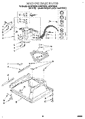 MACHINE BASE Diagram and Parts List for CAP2772BN0  Whirlpool Washer