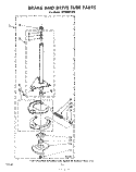 BREAK AND DRIVE TUBE Diagram and Parts List for LB3000XLW0  Whirlpool Washer