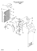 AIR FLOW, OPTIONAL Diagram and Parts List for 3XKGN7050F02  Whirlpool Refrigerator