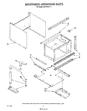 MICROWAVE MOUNTING Diagram and Parts List for RM778PXT4  Whirlpool Microwave Oven Combo