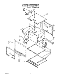 LOWER OVEN Diagram and Parts List for RB170PXYQ4  Whirlpool Wall Oven