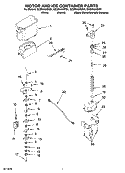MOTOR AND ICE CONTAINER PARTS Diagram and Parts List for GC5NHAXSY01  Whirlpool Refrigerator