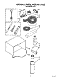 OPTIONAL PARTS (NOT INCL) Diagram and Parts List for ACE124XY1  Whirlpool Air Conditioner
