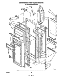 REFRIGERATOR DOOR Diagram and Parts List for ED26MM1LWR1  Whirlpool Refrigerator