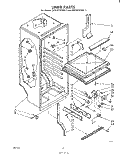 LINER Diagram and Parts List for EHT141DTWR1  Whirlpool Refrigerator