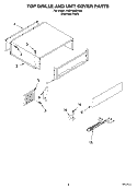 TOP GRILLE AND UNIT COVER Diagram and Parts List for KSSP48QKS00  KitchenAid Refrigerator