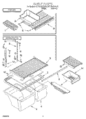 SHELF, LIT/OPTIONAL Diagram and Parts List for 8ET18NKXFW01  Whirlpool Refrigerator