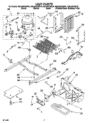 UNIT PARTS Diagram and Parts List for KSRJ25CNBT01  KitchenAid Refrigerator