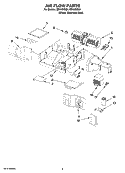 Part Location Diagram of 8206340 Whirlpool DEFLCTR-AR